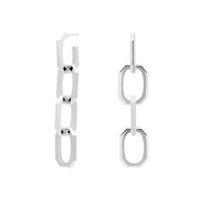 PDPAOLA Luxusní náušnice 3v1 SIGNATURE Silver AR02-468-U