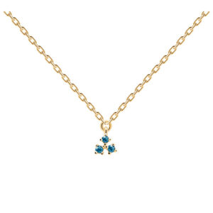 PDPAOLA Něžný pozlacený náhrdelník ze stříbra DAISY Gold CO01-161-U