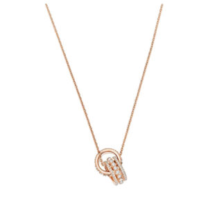 Swarovski Bronzový náhrdelník s třpytivým přívěskem Further 5498997RG
