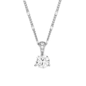 Swarovski Jemný náhrdelník s čirými krystaly Solitaire 861334