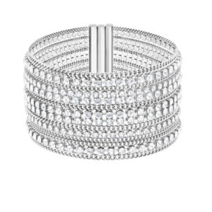 Swarovski Luxusní víceřadý náramek s čirými krystaly Swarovski Fit 5421826