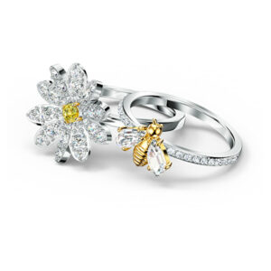 Swarovski Souprava půvabných prstenů s krystaly Eternal Flower 5534949 55 mm