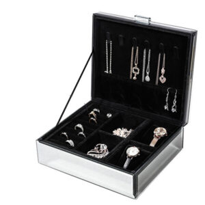 Troli Designová skleněná šperkovnice B45