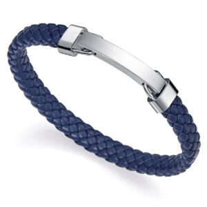 Viceroy Pánský kožený náramek s ocelovým detailem Air 15109P01013