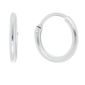 Brilio Dámské náušnice kruhy z bílého zlata P115.740111304.574 1