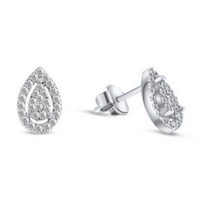 Brilio Silver Stříbrné náušnice se zirkony SILVER004