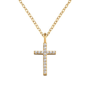 Engelsrufer Pozlacený náhrdelník Křížek ERN-LILCROS-ZIG (řetízek