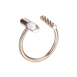 Esprit Stylový bronzový prsten s mramorem ESRG12724C1 53 mm