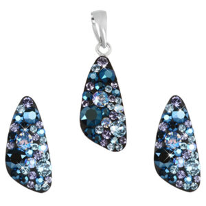 Evolution Group Stříbrná souprava šperků 39167.3 blue style (náušnice