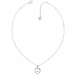 Guess Moderní ocelový náhrdelník se srdíčkem Fine Heart JUBN01420JWRHT/U