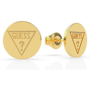 Guess Pozlacené náušnice pecky Vintage Bear UBE70100
