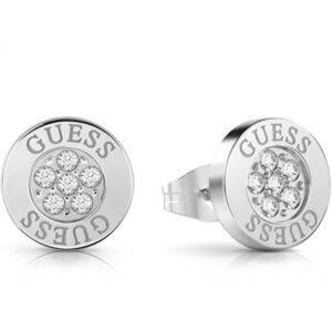 Guess Třpytivé peckové náušnice s krystaly Swarovski UBE78022