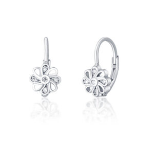 JVD Krásné stříbrné náušnice se zirkony SVLE0285XI2BI00