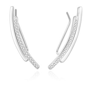 MOISS Elegantní podélné náušnice ze stříbra E0002492
