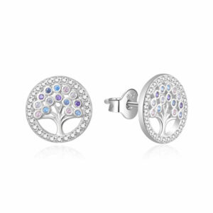 MOISS Okouzlující stříbrné náušnice Strom života E0002531