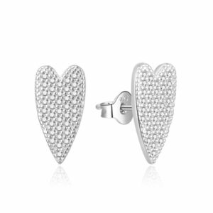 MOISS Romantické peckové náušnice Srdíčka E0002507