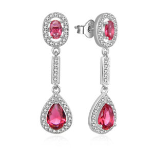 MOISS Slušivé stříbrné náušnice s kubickými zirkony E0003134