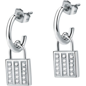 Morellato Moderní ocelové náušnice s krystaly Dolcevita SAUB08