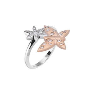 Morellato Ocelový bicolor prsten s motýlkem Natura SAHL06 54 mm