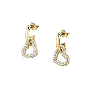 Morellato Půvabné pozlacené náušnice se srdíčky Incontri SAUQ06