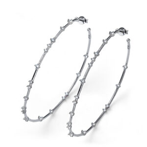 Oliver Weber Luxusní stříbrné náušnice kruhy Better 62107