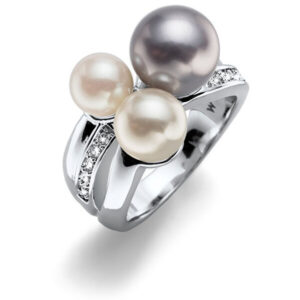 Oliver Weber Prsten s perlami Working Basic Pearl 41126 XL (60 - 63 mm)
