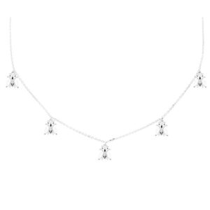 PDPAOLA Veselý stříbrný náhrdelník s krásnými včeličkami NEST Silver CO02-200-U