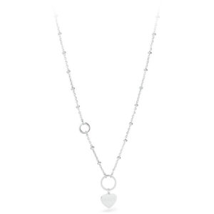 S`Agapõ Dlouhý ocelový náhrdelník se srdíčkem Happy SHAC6