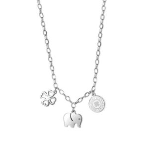 S`Agapõ Hravý ocelový náhrdelník pro štěstí Happy SHAR02