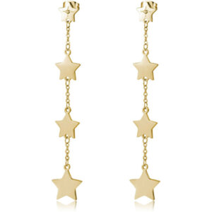 S`Agapõ Ocelové náušnice s hvězdičkami Fancy SFC22