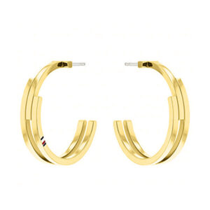 Tommy Hilfiger Pozlacené kruhové náušnice z oceli TH2780388