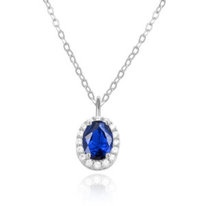 Beneto Půvabný stříbrný náhrdelník se zirkony á la Kate Middleton AGS852/47 (řetízek
