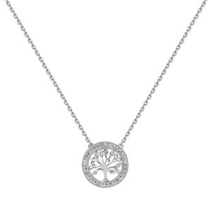 Brilio Silver Fashion stříbrný náhrdelník strom života NCL28W