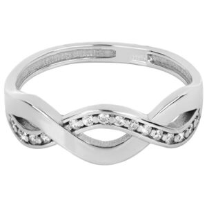 Brilio Silver Něžný stříbrný prsten 426 001 00425 04 56 mm