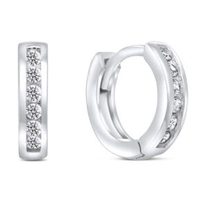 Brilio Silver Půvabné kruhové náušnice ze stříbra EA344W