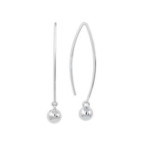 Brilio Silver Stylové stříbrné náušnice 431 001 02643 04