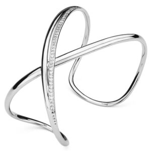 Brosway Otevřený náramek se zirkony Ribbon Mini BBN15