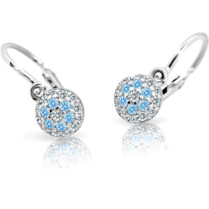 Cutie Jewellery Dětské náušnice z bílého zlata C2150-10-X-2 zelená