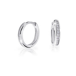 Cutie Jewellery Nadčasové kruhové náušnice z bílého zlata C3343-80-10-X-2