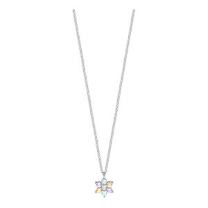 Esprit Třpytivý stříbrný náhrdelník s barevnými zirkony ESNL01791342