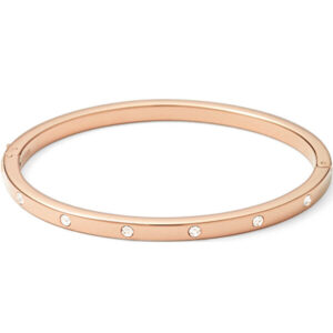 Fossil Něžný bronzový náramek s krystaly Classics JF00843791