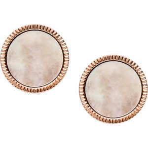 Fossil Vintage náušnice pecky s perletí JF03274791