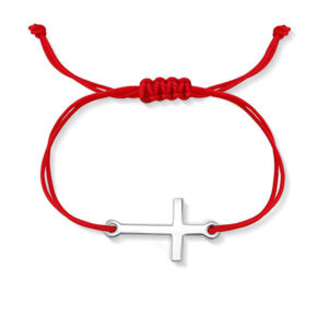 JVD Červený kabala náramek s křížkem SVLB0232XH2RE00