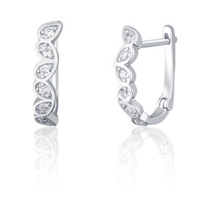 JVD Okouzlující stříbrné náušnice se zirkony SVLE1191XI2BI00