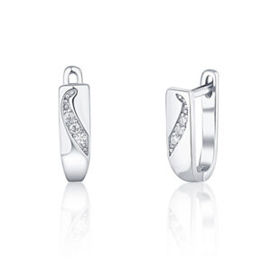 JVD Okouzlující stříbrné náušnice se zirkony SVLE1203XI2BI00