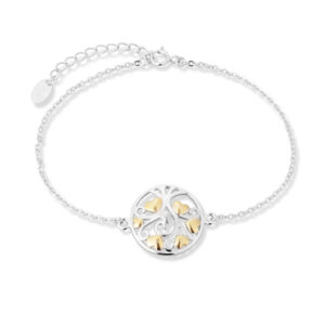 JVD Půvabný stříbrný bicolor náramek SVLB0423SH2BK00