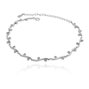 JVD Stříbrný náramek se zirkony SVLB0077XD5BI17