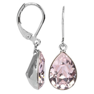 Levien Romantické náušnice s krystaly Pear Rosaline