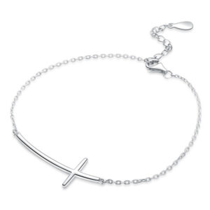 MOISS Módní stříbrný náramek křízek B0000439