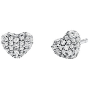 Michael Kors Třpytivé stříbrné náušnice se zirkony MKC1119AN040